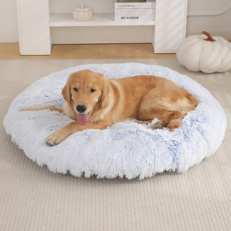 Round Pet Mat Plush Warm Sleep Bed House