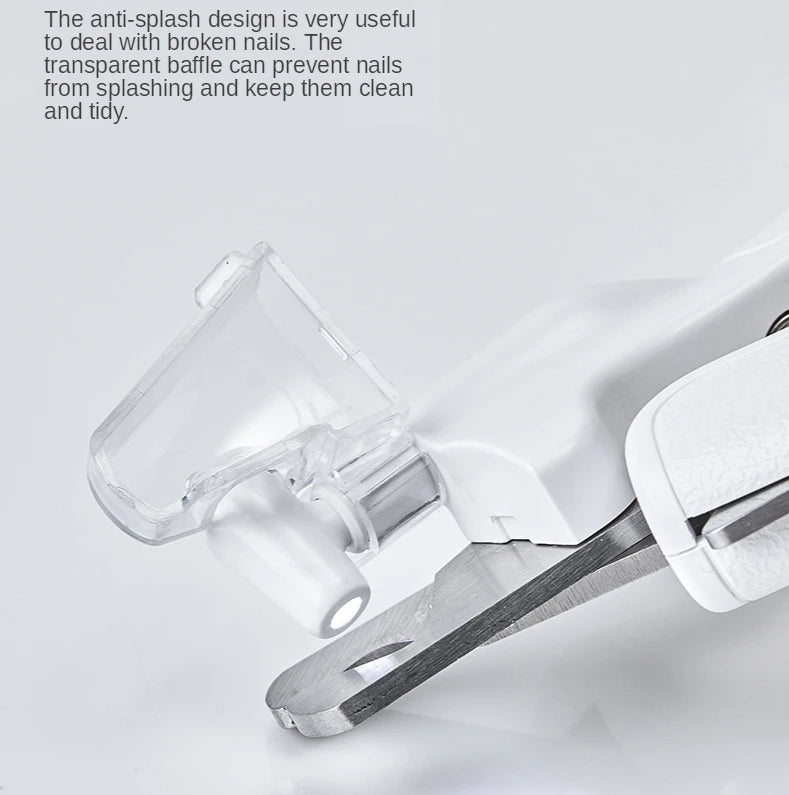Professional Pet Nail Clipper LED Light Trimming Scissors Tool