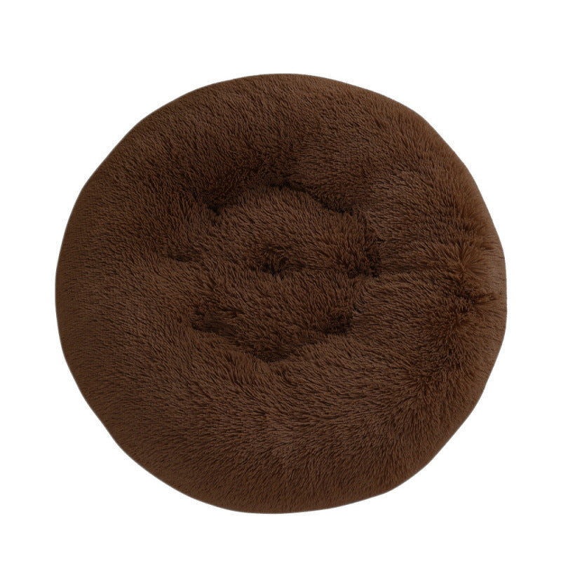 Round Pet Mat Plush Warm Sleep Bed House