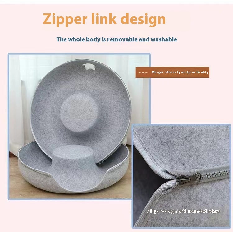 Comfortable Round Pet Tunnel Bed Nest