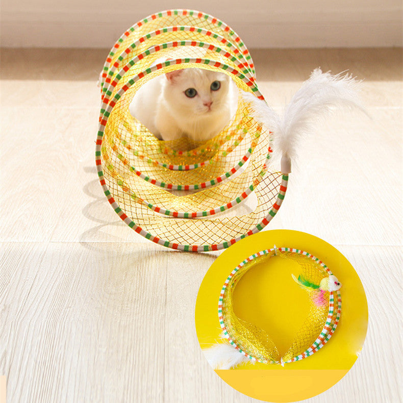 Foldable Pet Tunnel Storage Toy Organizer