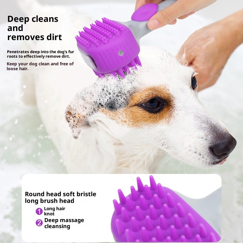 Pet Shower Brush Bath Float Hair Cleaning Tool