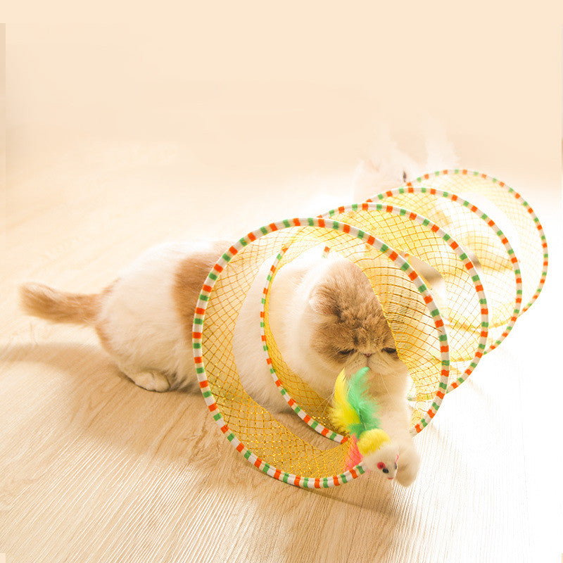 Foldable Pet Tunnel Storage Toy Organizer