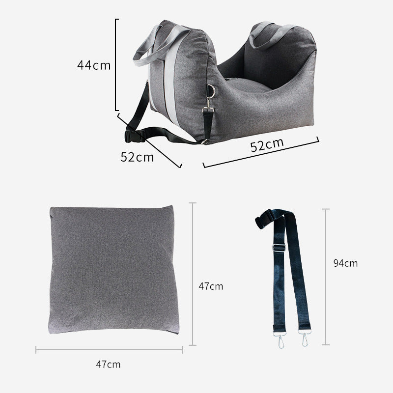 Portable Detachable Washable Pet Car Seat Carrier