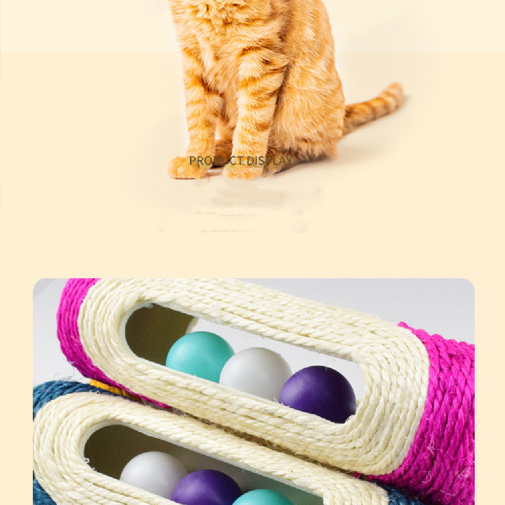 Three Piece Sisal Drum Pet Scratching Toys