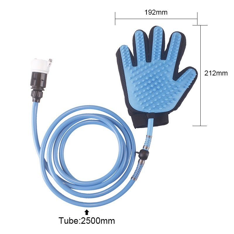 Pet Five Finger Shower Gloves Spray Bath Massage Brush