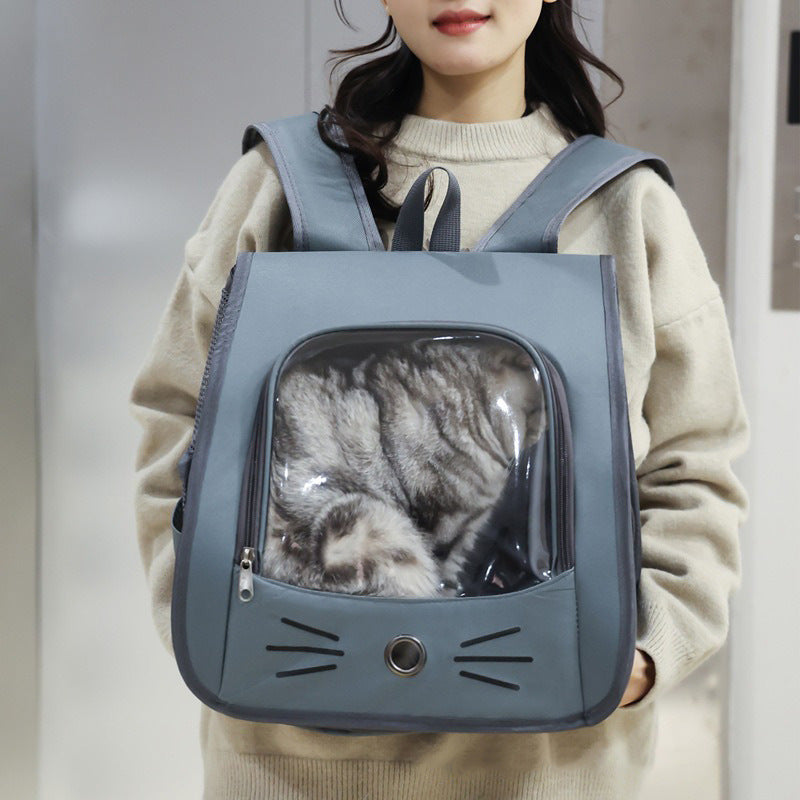 Pet Breathable Backpack Carrier Bag Outdoor Transport Carrier