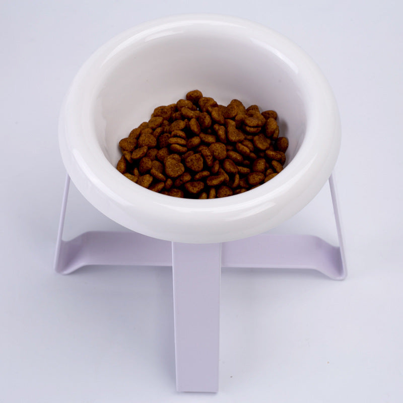 Anti Slip Pet Feeding Bowl With Iron Stand 2 In 1 Pet Feeder
