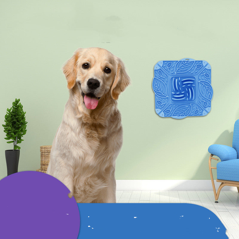 Foldable Silicone Pet Slow Feeder Mat Multi Functional Bowl