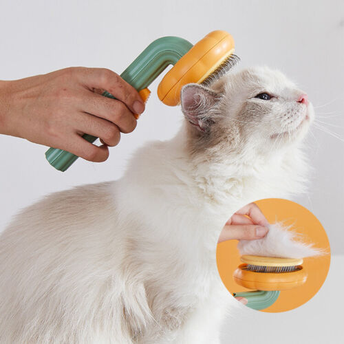Pet Self Cleaning Slicker Grooming Brush Hair Removal Tool