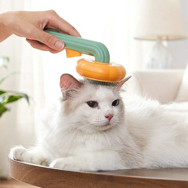 Pet Self Cleaning Slicker Grooming Brush Hair Removal Tool