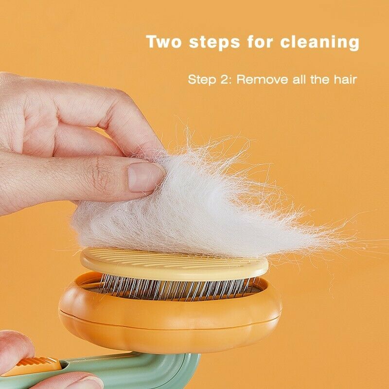 Pet Self Cleaning Slicker Grooming Brush Hair Removal Tool