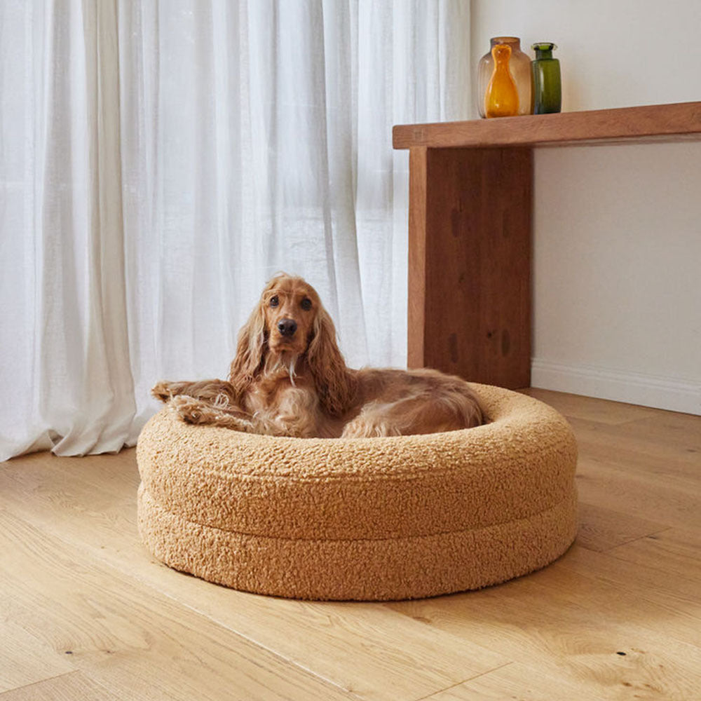 Solid Color Leisure Round Pet Bed Nest Indoor