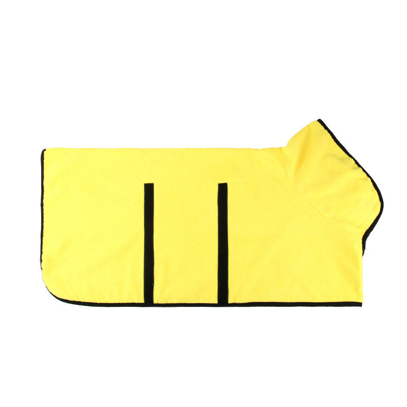 Pet Bathrobe Microfiber Fast Drying Absorbent Grooming Towel Coat