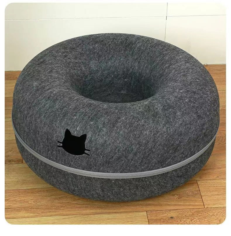 Comfortable Round Pet Tunnel Bed Nest
