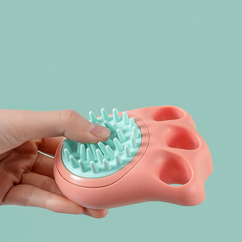 Pet Bath Brush Massage Comb Grooming Cleaning Tool