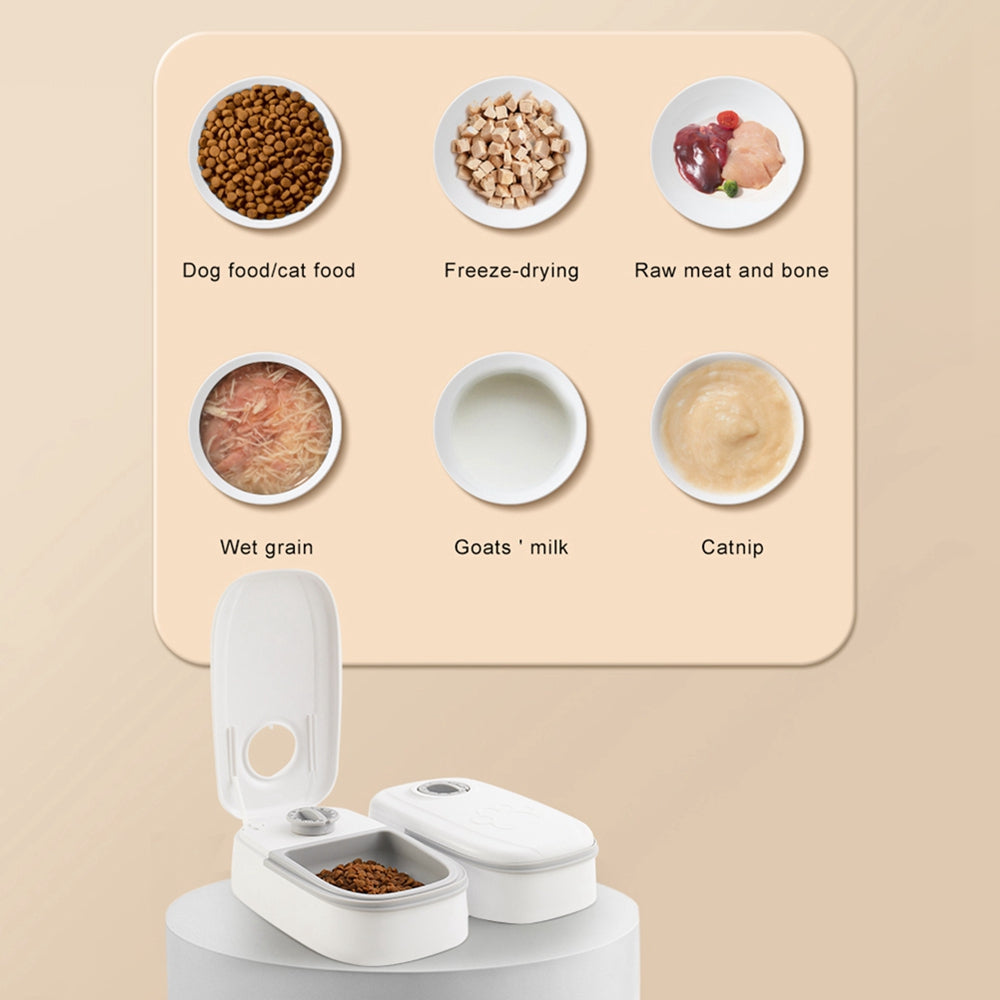 Smart Automatic Pet Feeder Timer Stainless Steel Food Dispenser