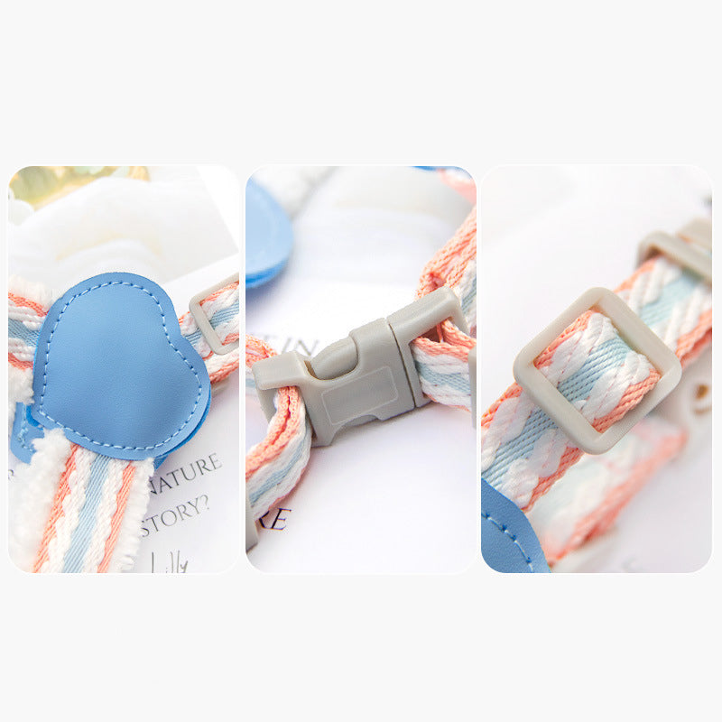 Breathable Pet Chest Vest Leash Comfortable Walking Harness