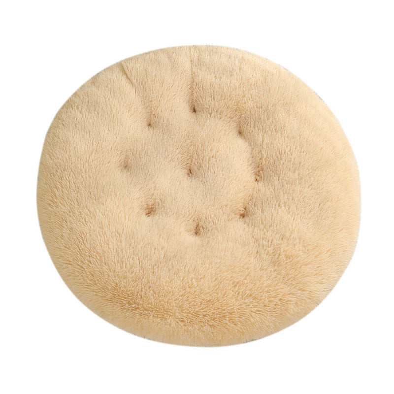 Round Pet Mat Plush Warm Sleep Bed House