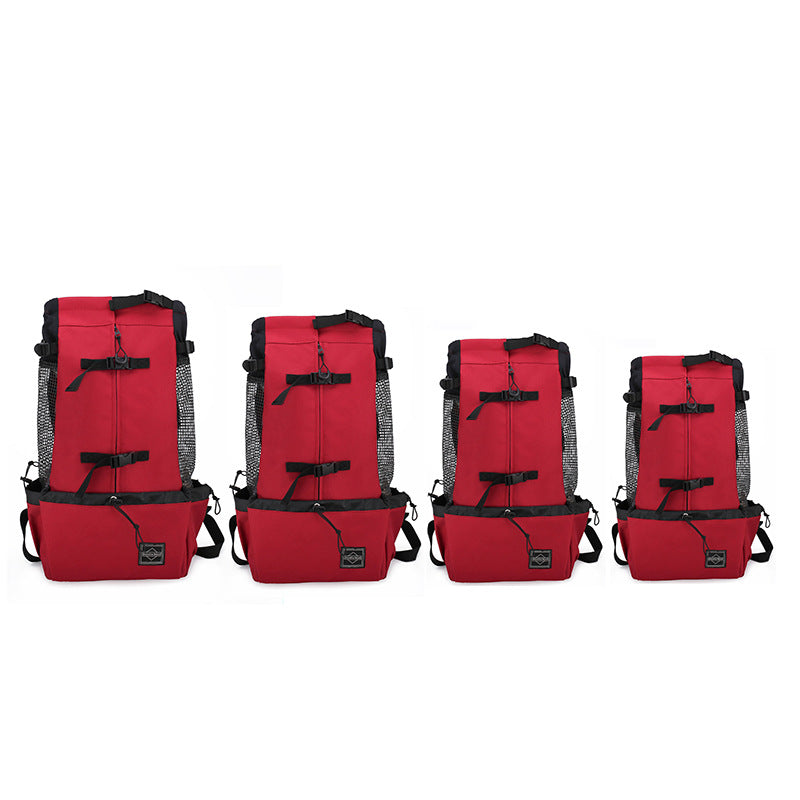 Pet Double Shoulder Backpack Carrier Travel Bag