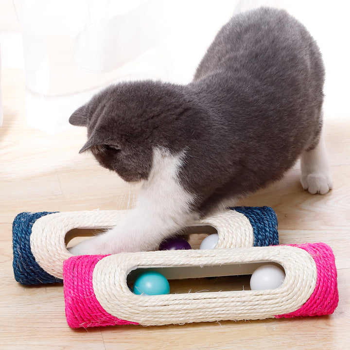 Three Piece Sisal Drum Pet Scratching Toys
