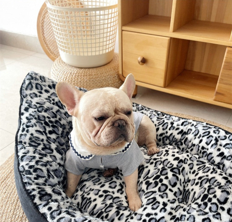 Plush Pet Sofa Thickened Soft Round Bed Mat