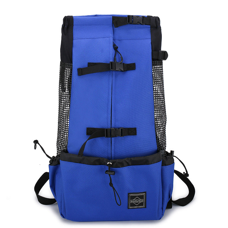 Pet Double Shoulder Backpack Carrier Travel Bag