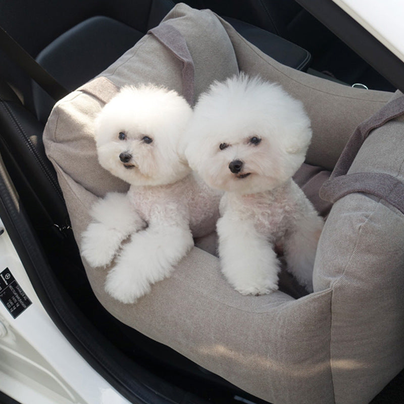 Pet Waterproof Car Seat Carrier Basket Breathable Travel Bed