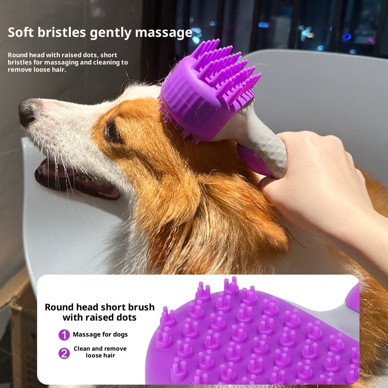 Pet Shower Brush Bath Float Hair Cleaning Tool