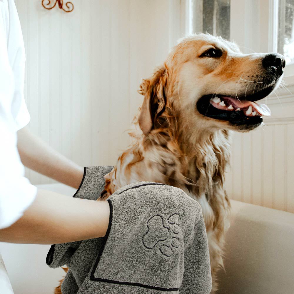 Pet Super Absorbent Bathrobe Large Bath Towel