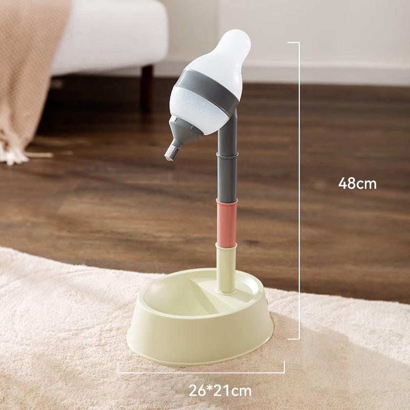 Height Adjustable Pet Water Dispenser Standing Bowl Automatic Feeder