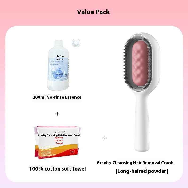 Pet Dematting Grooming Brush Hair Removal Comb With Tank