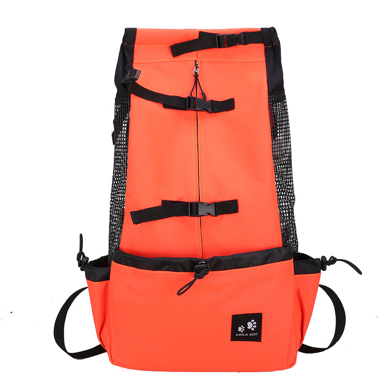 Pet Double Shoulder Backpack Carrier Travel Bag