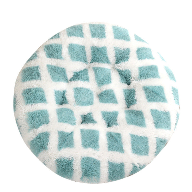 Round Pet Mat Plush Warm Sleep Bed House