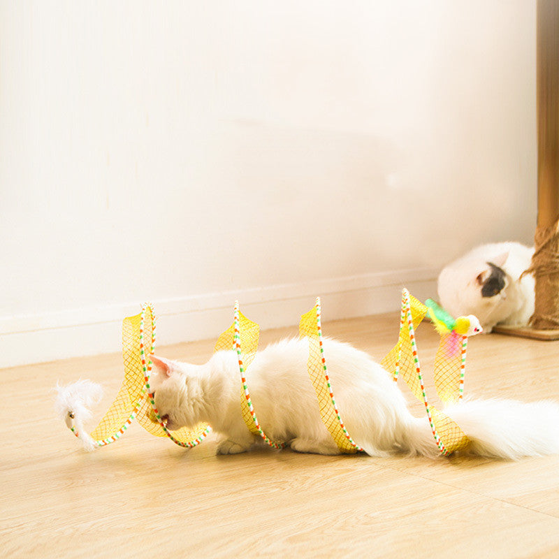 Foldable Pet Tunnel Storage Toy Organizer