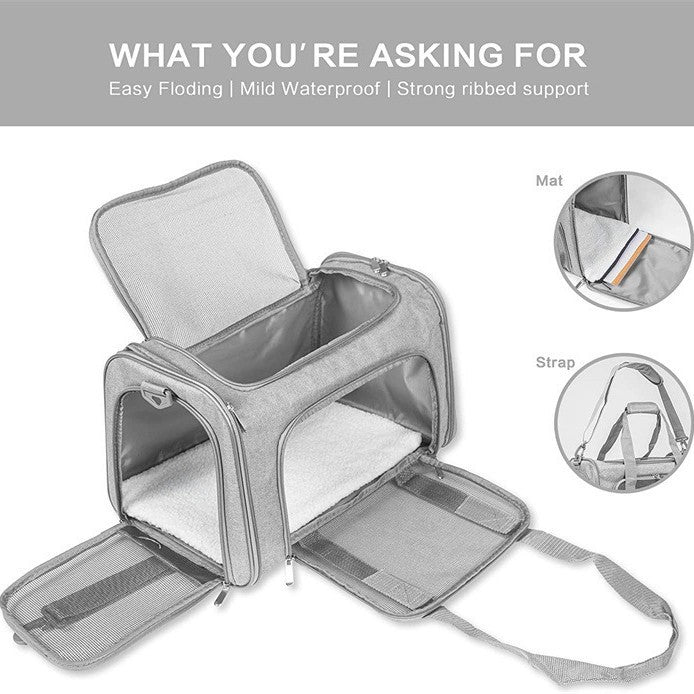 Foldable Portable Pet Carrier Hand Held Travel Bag