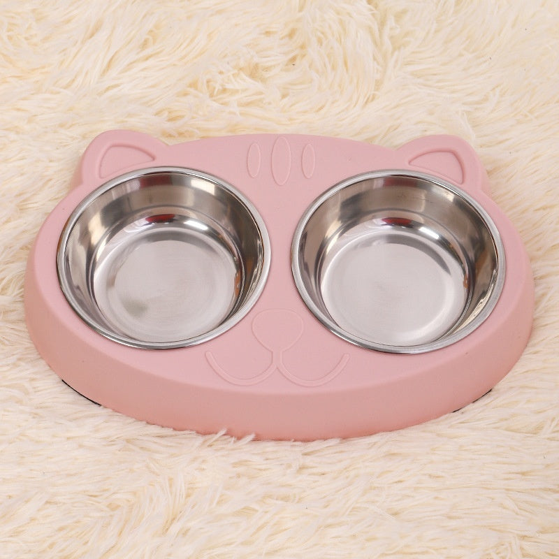 Pet Feeding Water Rice Bowl Basin