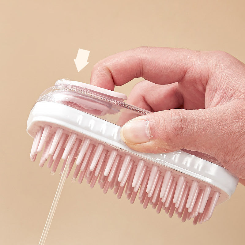 Silicone Pet Bath Brush Massage Cleaning Foam Tool