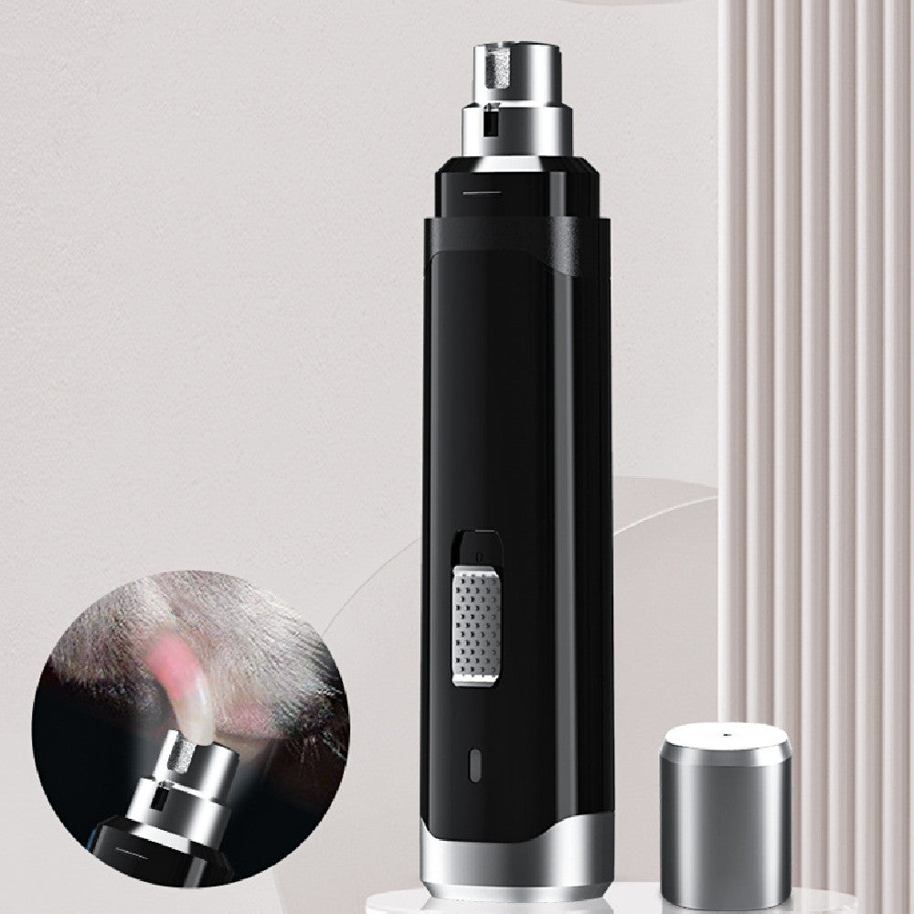 Pet Electric Nail Trimmer High Power USB Rechargeable Grooming Tool