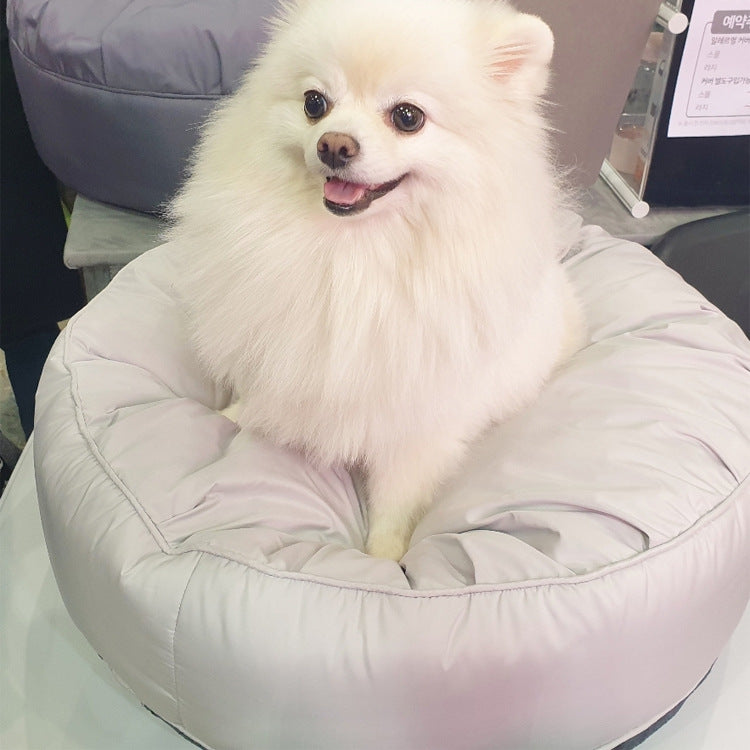 Moisture Proof Dustproof Elastic Washable Round Pet Bed Cozy Nest