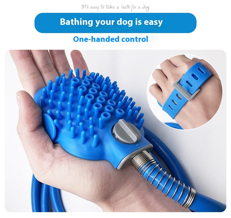 Pet Bathing Gloves Silicone Shower Massage Brush Tool