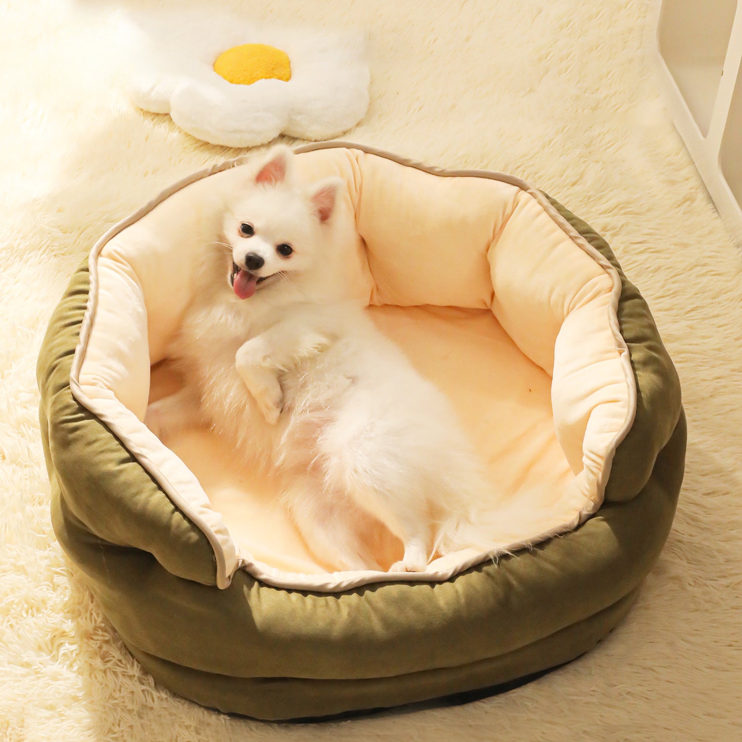 Pet Sofa Bed Warm Plush Thickened Washable Mattress Kennel