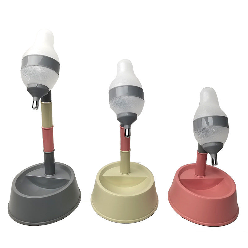 Height Adjustable Pet Water Dispenser Standing Bowl Automatic Feeder