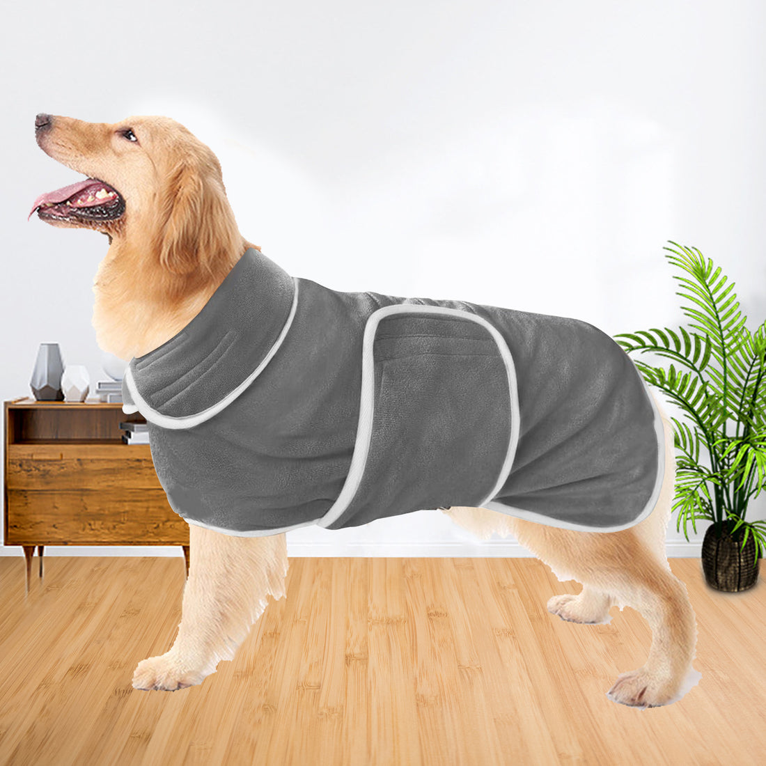 Pet Bathrobe Super Absorbent Towel Coat Pajamas Outfit