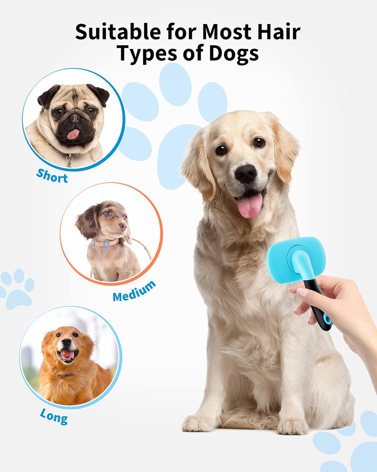 Pet Shedding Grooming Brush Hair Removal Tool