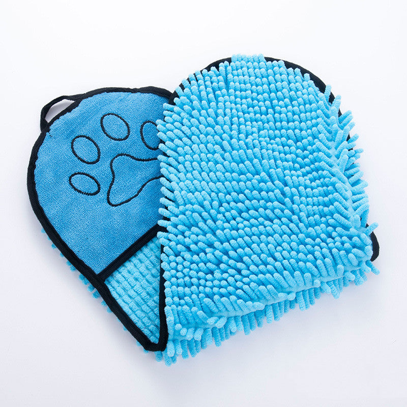 Pet Solid Color Bath Towel Water Absorbent Cleaning Cloth