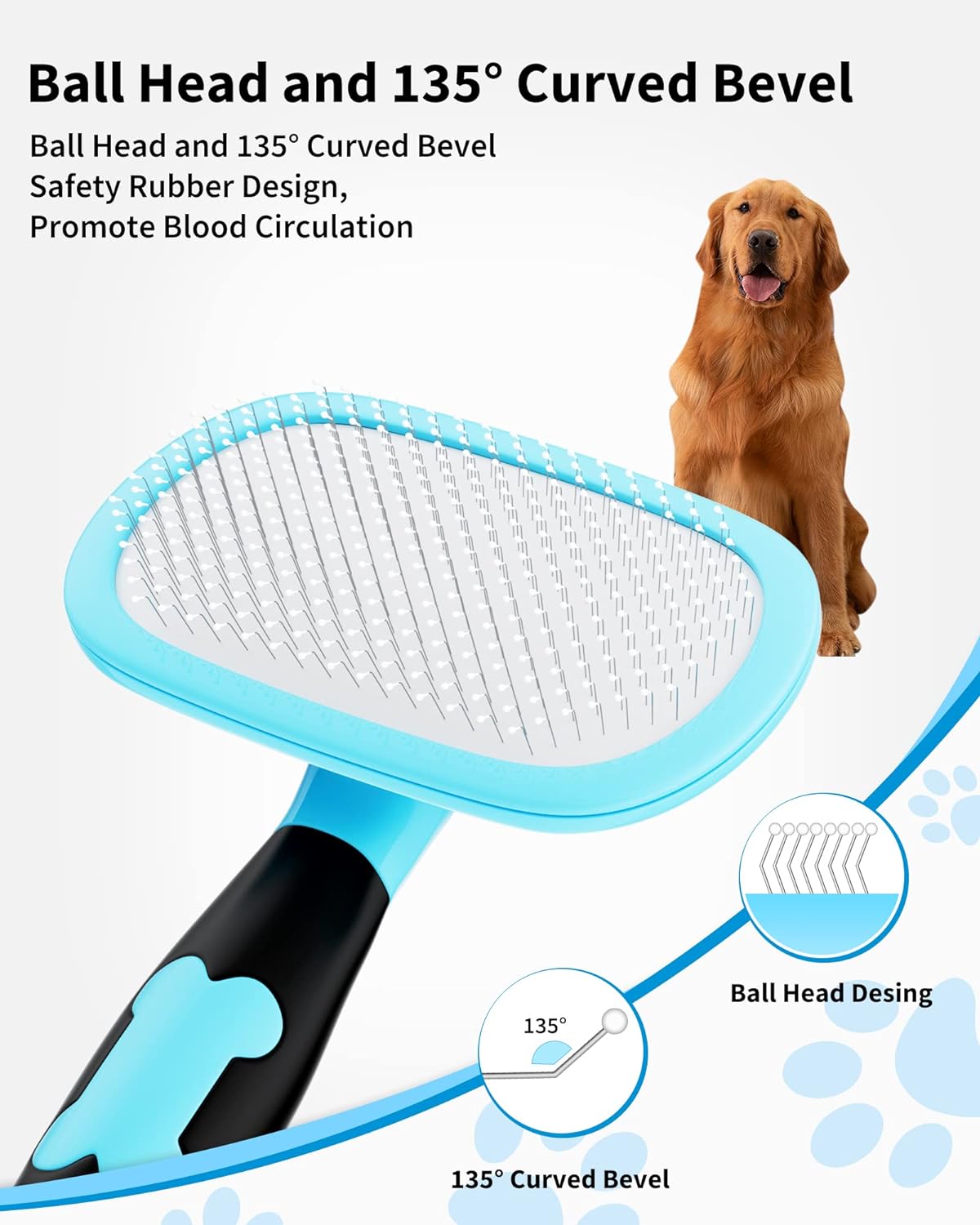 Pet Shedding Grooming Brush Hair Removal Tool