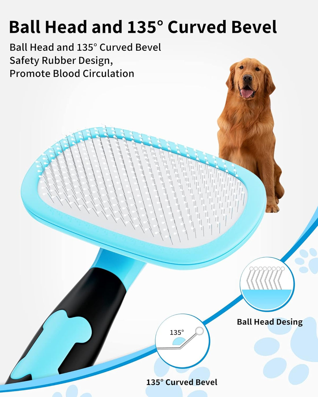 Pet Shedding Grooming Brush Hair Removal Tool