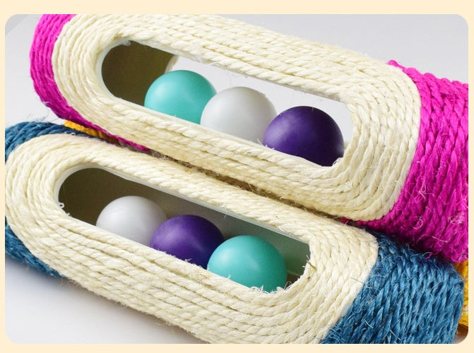 Three Piece Sisal Drum Pet Scratching Toys
