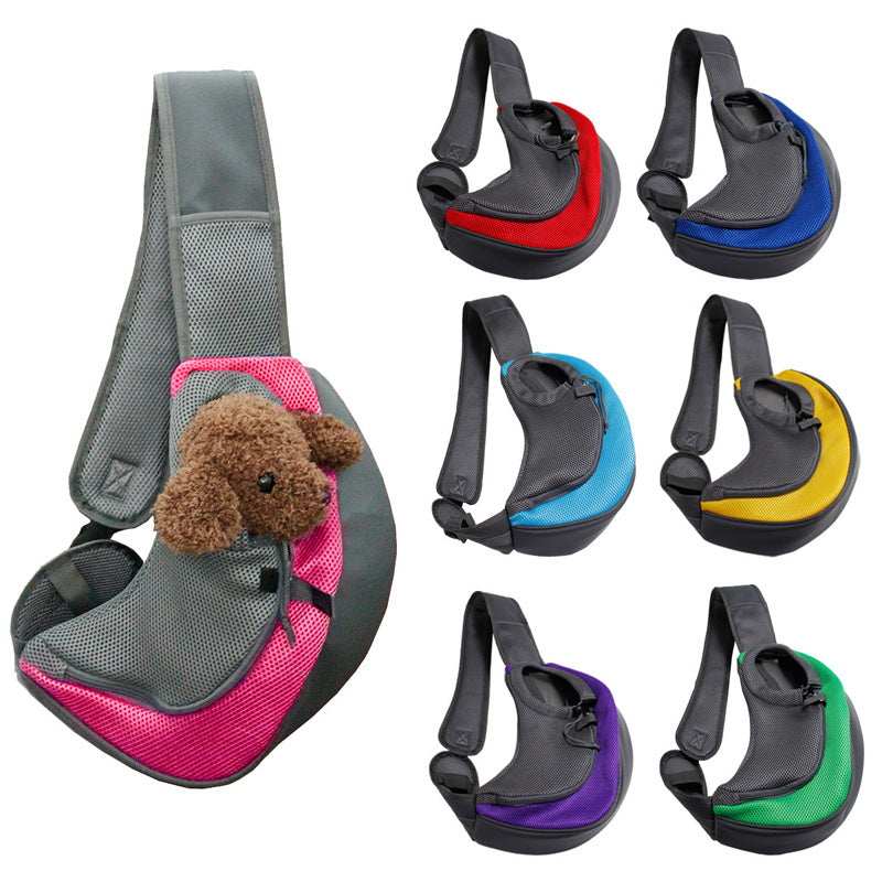 Pet Mesh Oxford Shoulder Carrier Travel Bag Sling Tote